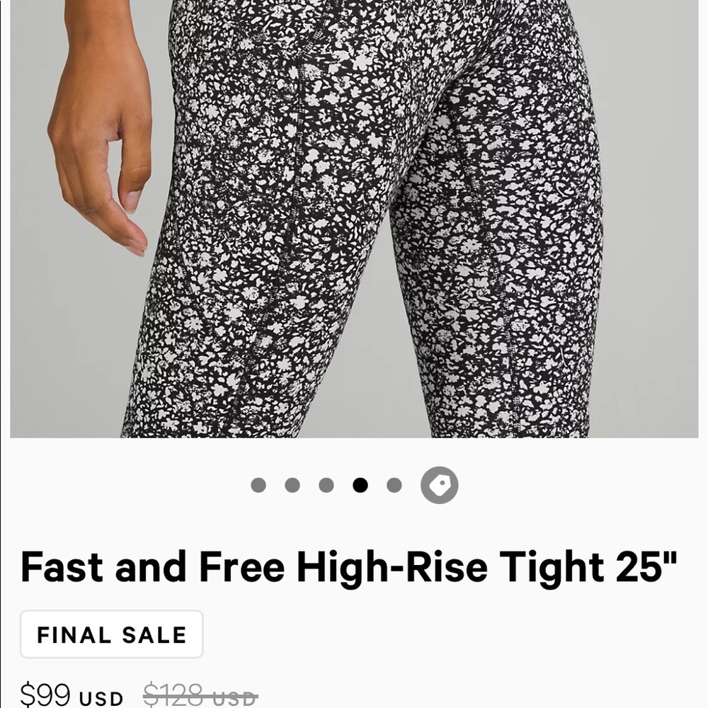 Lululemon black and white print/pattern leggings